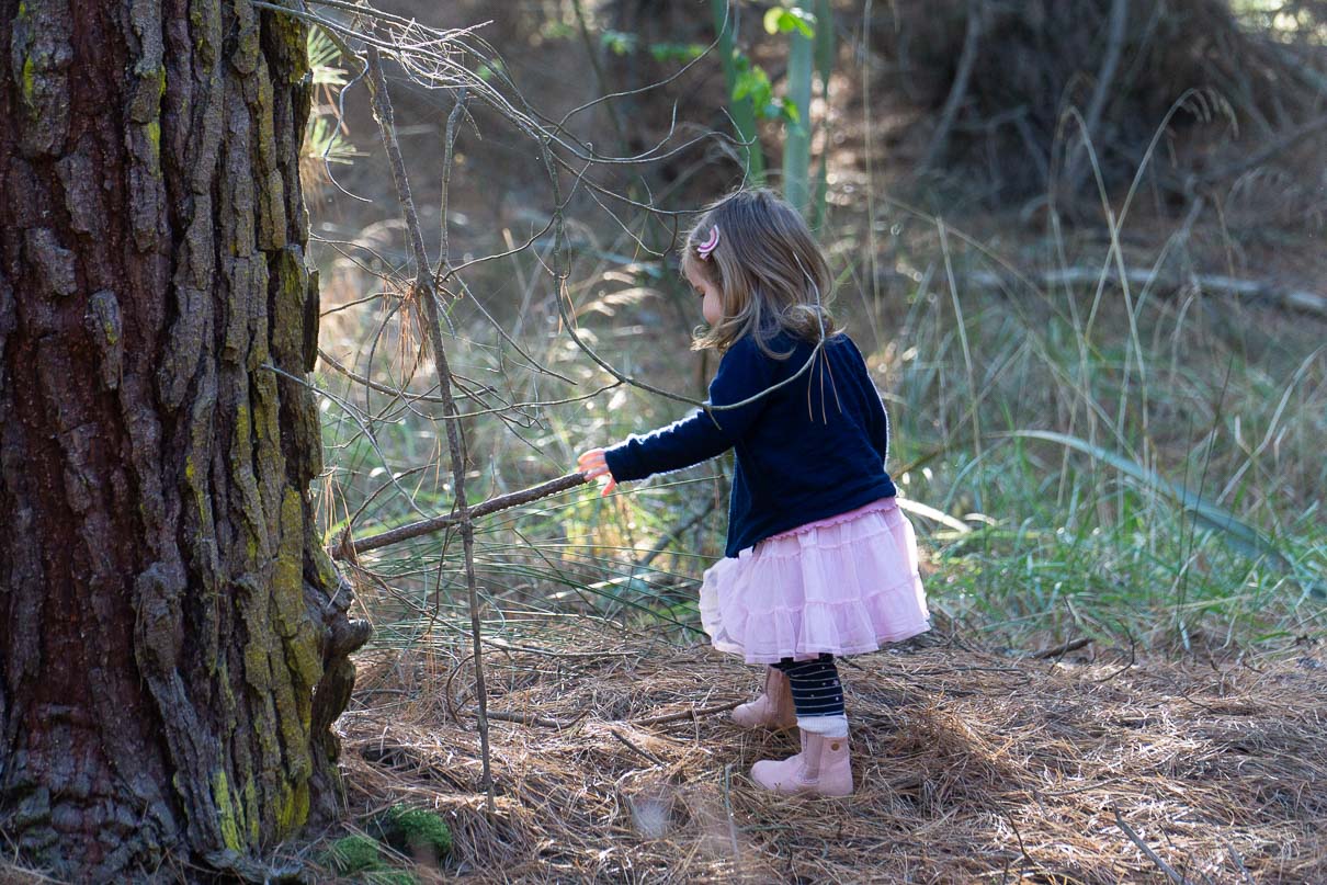 A young girl explores Fairyland