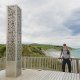The author at the Te Ara Matairangi Monument