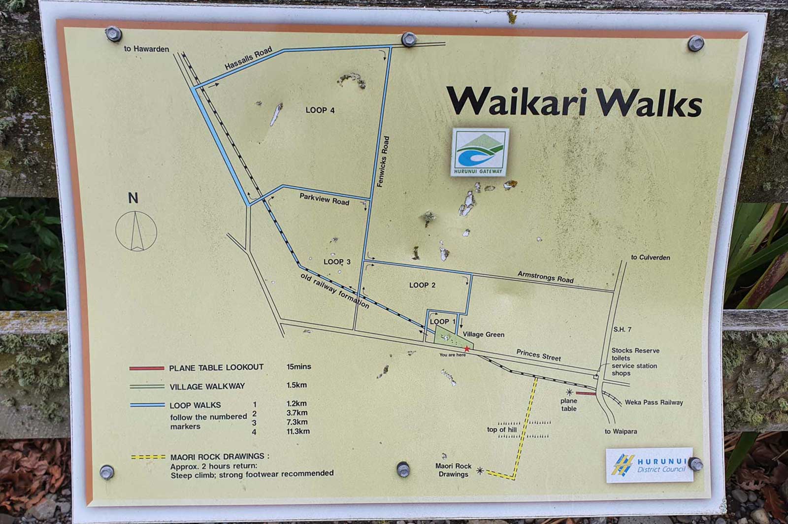 Waikari Walkway Map
