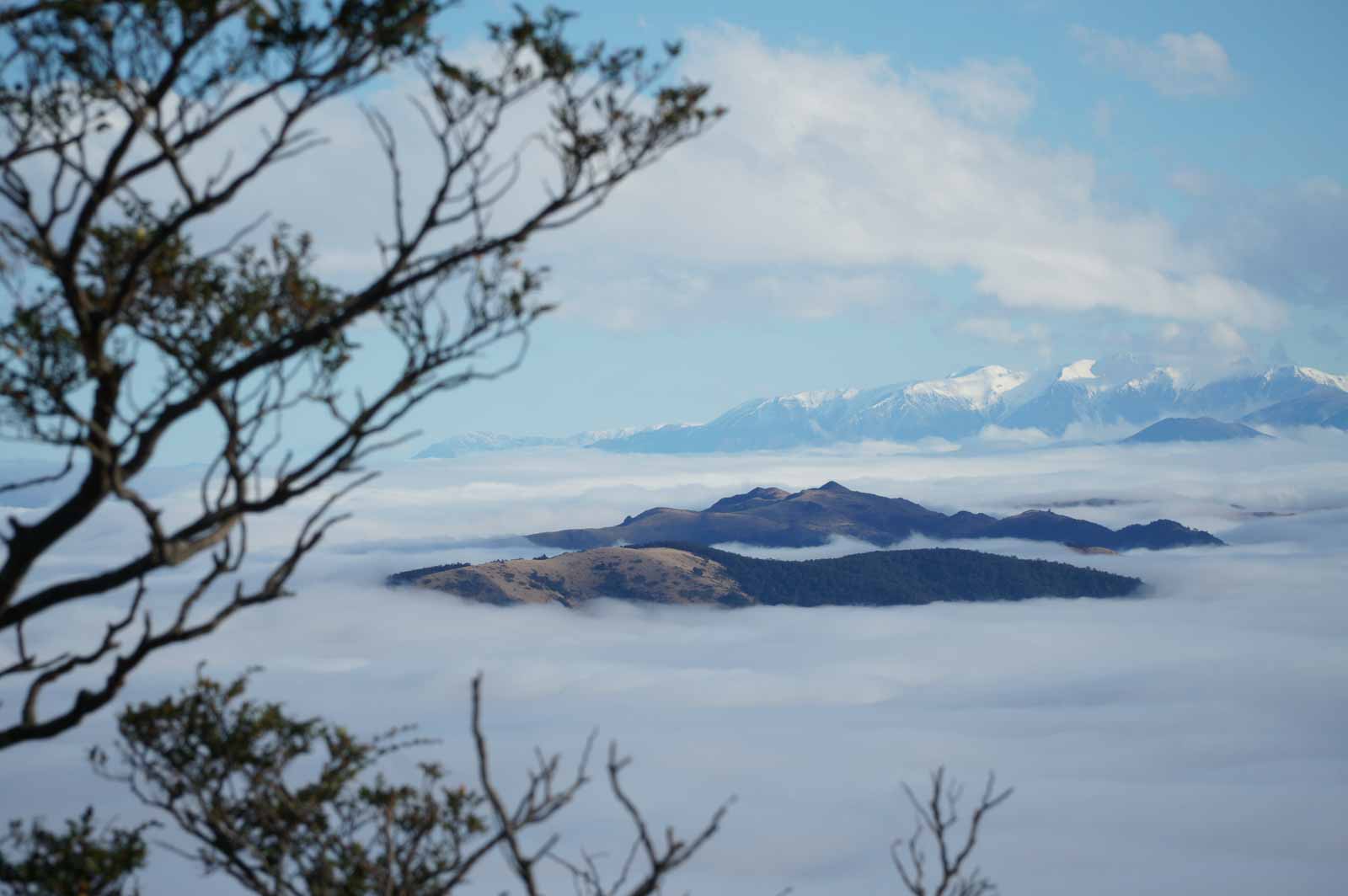Islands in the clouds. Taken on the saddle.